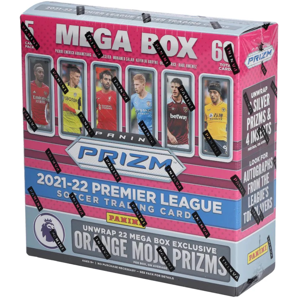 2021-22 PANINI PRIZM PREMIER LEAGUE SOCCER MEGA BOX FACTORY SEALED