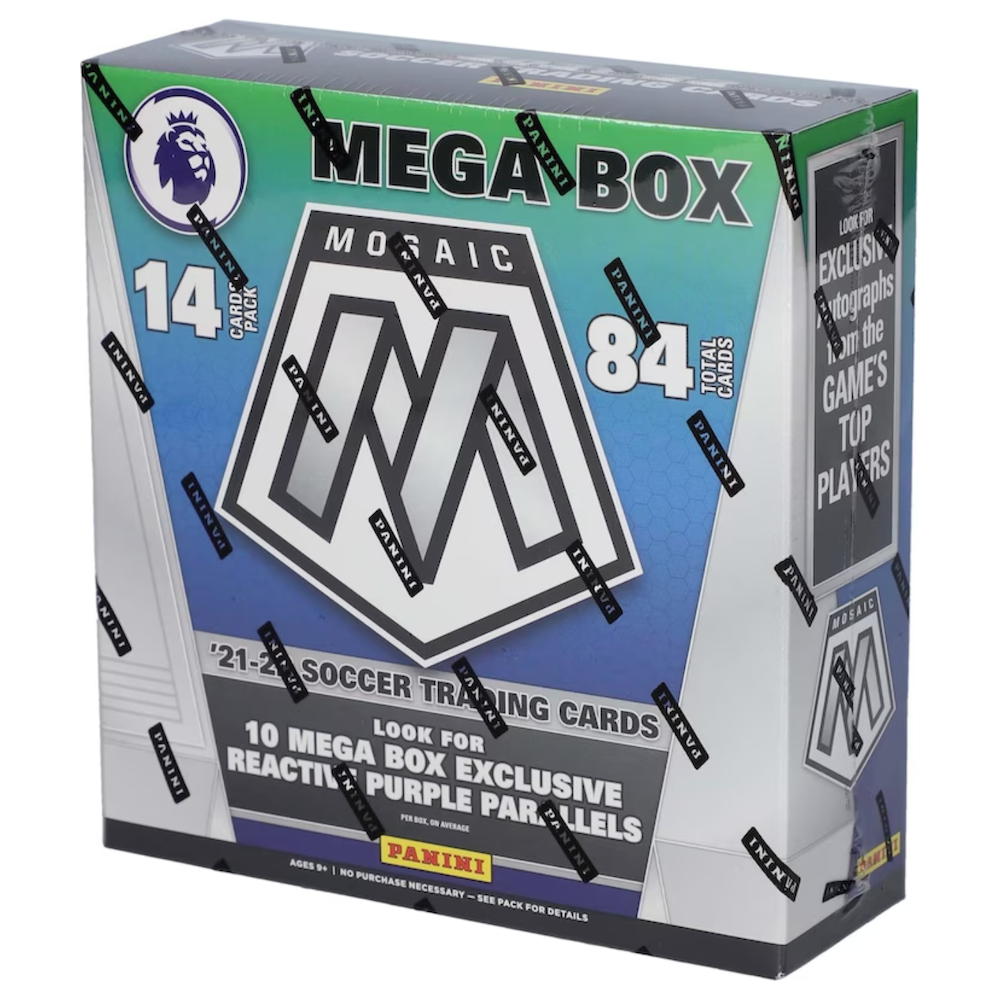 2021-22 Panini Mosaic Soccer Premier League Factory Sealed Mega Box FANATICS