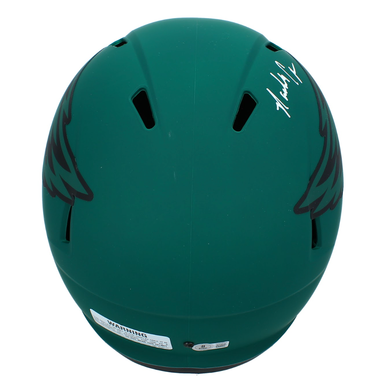 Randall Cunningham Autographed Philadelphia Eagles 'RAVE' Full Size Speed Helmet Beckett