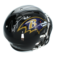 Ray Lewis Autographed Baltimore Ravens Speed Authentic Helmet Beckett