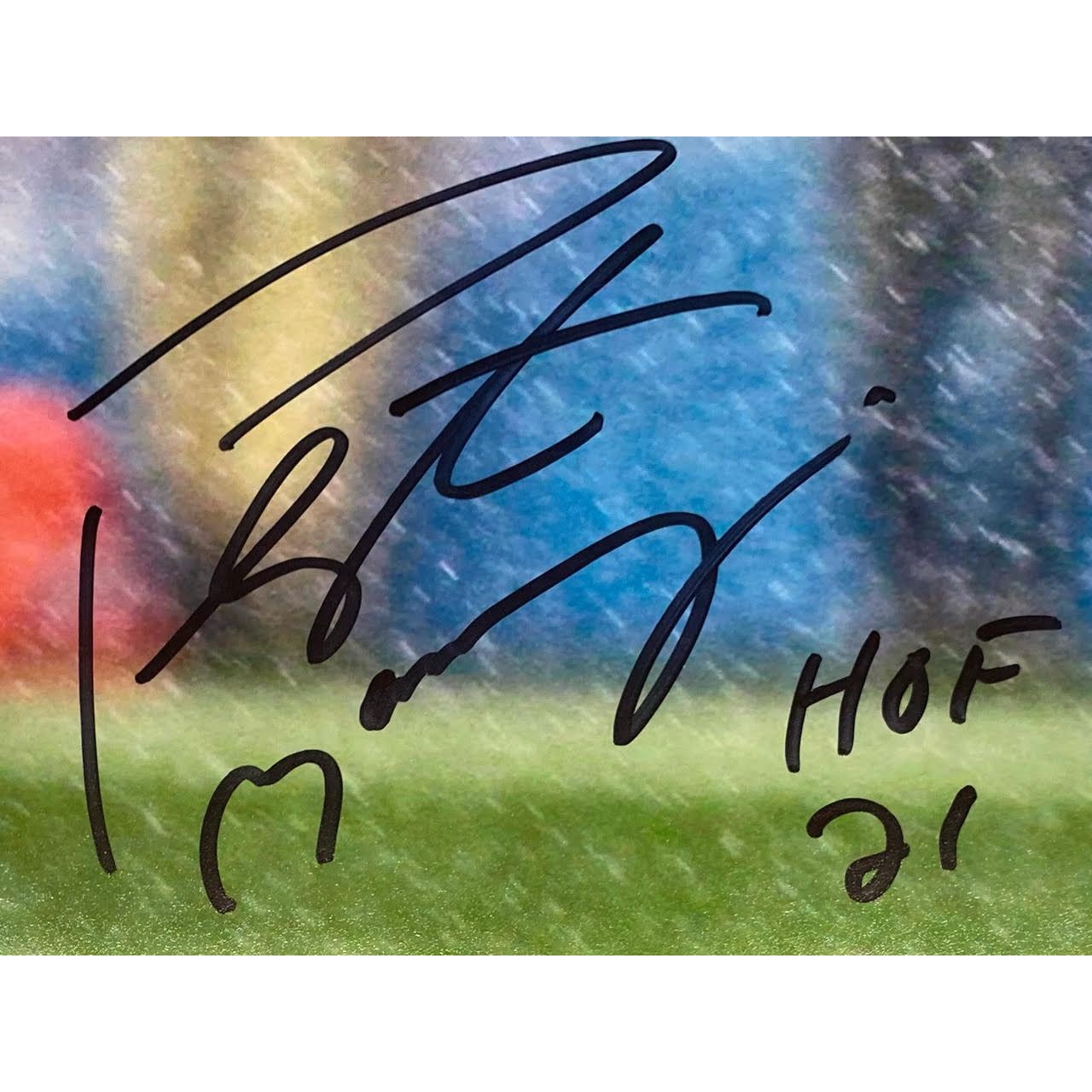 PEYTON MANNING Autographed "HOF 21" Colts 16" x 20" Photograph FANATICS