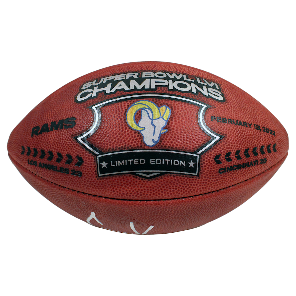 COOPER KUPP Autographed "SB LVI Champs" Super Bowl Champ Football FANATICS LE 56