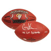 COOPER KUPP Autographed "SB LVI Champs" Super Bowl Champ Football FANATICS LE 56
