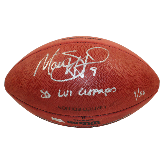 MATTHEW STAFFORD Autographed "SB LVI Champs" SB Champ Football FANATICS LE 56
