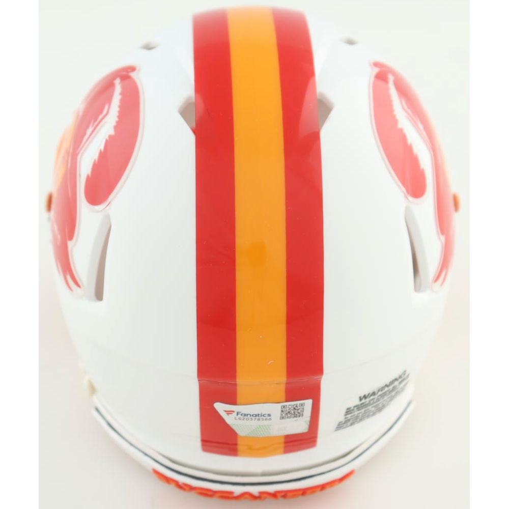 Tom Brady Autographed Buccaneers Throwback Mini Helmet w/ Visor Fanatics