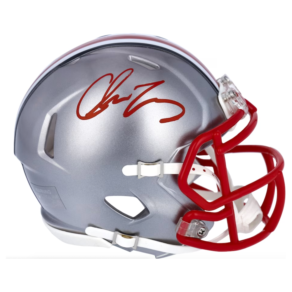 CHASE YOUNG Autographed Buckeyes Mini Flash Speed Helmet FANATICS