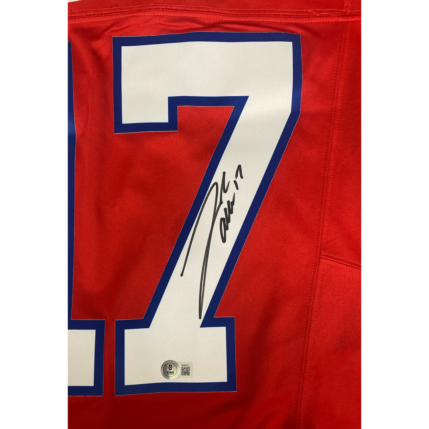 Josh Allen Autographed Buffalo Bills Nike F.U.S.E. Red Limited Jersey Beckett