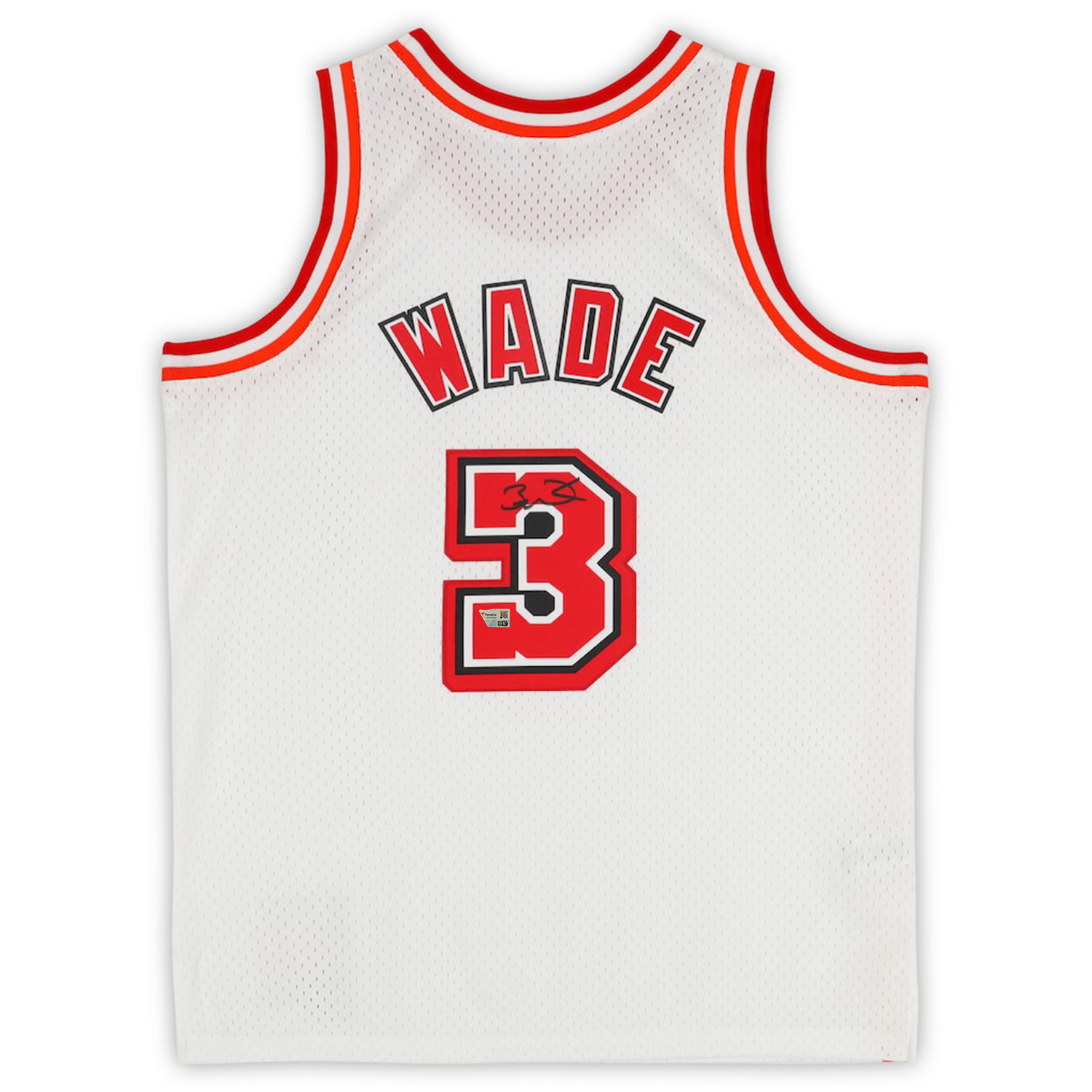 Dwyane Wade Autographed Miami Heat White Mitchell & Ness 2007-08 Classic Swingman Jersey Fanatics