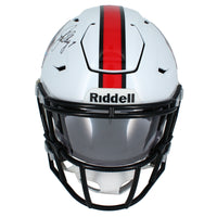 John Elway Autographed Hall of Fame Logo Speedflex Midi Helmet Beckett Witnessed