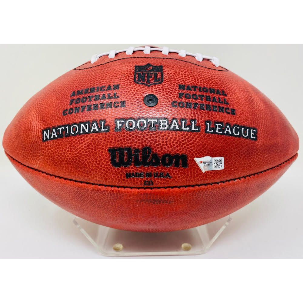 PATRICK MAHOMES Autographed KC Chiefs Official NFL Duke Color Football FANATICS