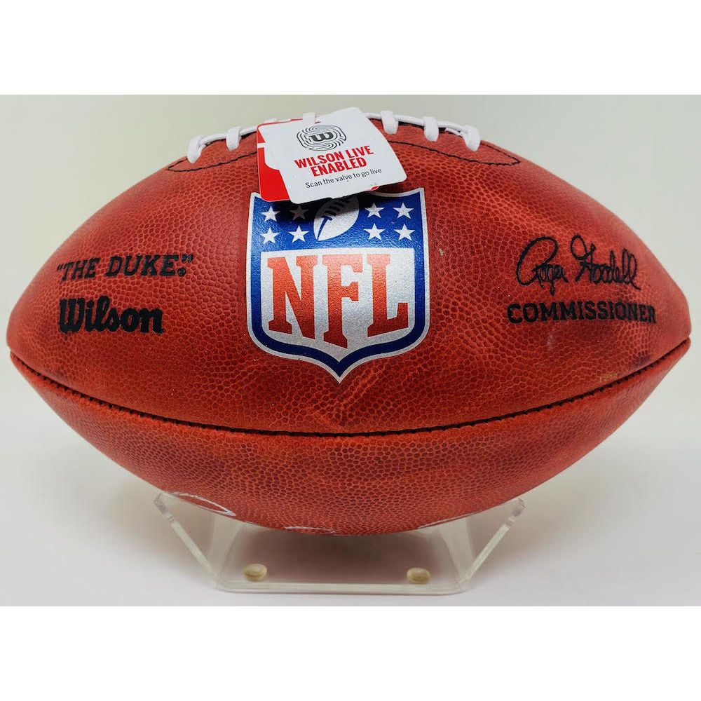 PATRICK MAHOMES Autographed KC Chiefs Official NFL Duke Color Football FANATICS