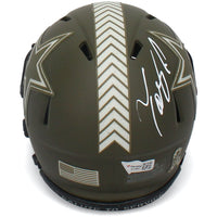 TONY POLLARD Autographed Dallas Cowboys STS Mini Speed Helmet FANATICS