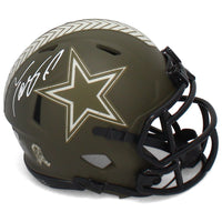 TONY POLLARD Autographed Dallas Cowboys STS Mini Speed Helmet FANATICS