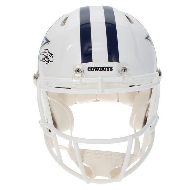 Emmitt Smith Autographed Dallas Cowboys White 2022 Alternate Speed Authentic Helmet Beckett