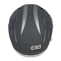 Julius Peppers Autographed (Silver) Carolina Panthers Slate Mini Speed Helmet Beckett