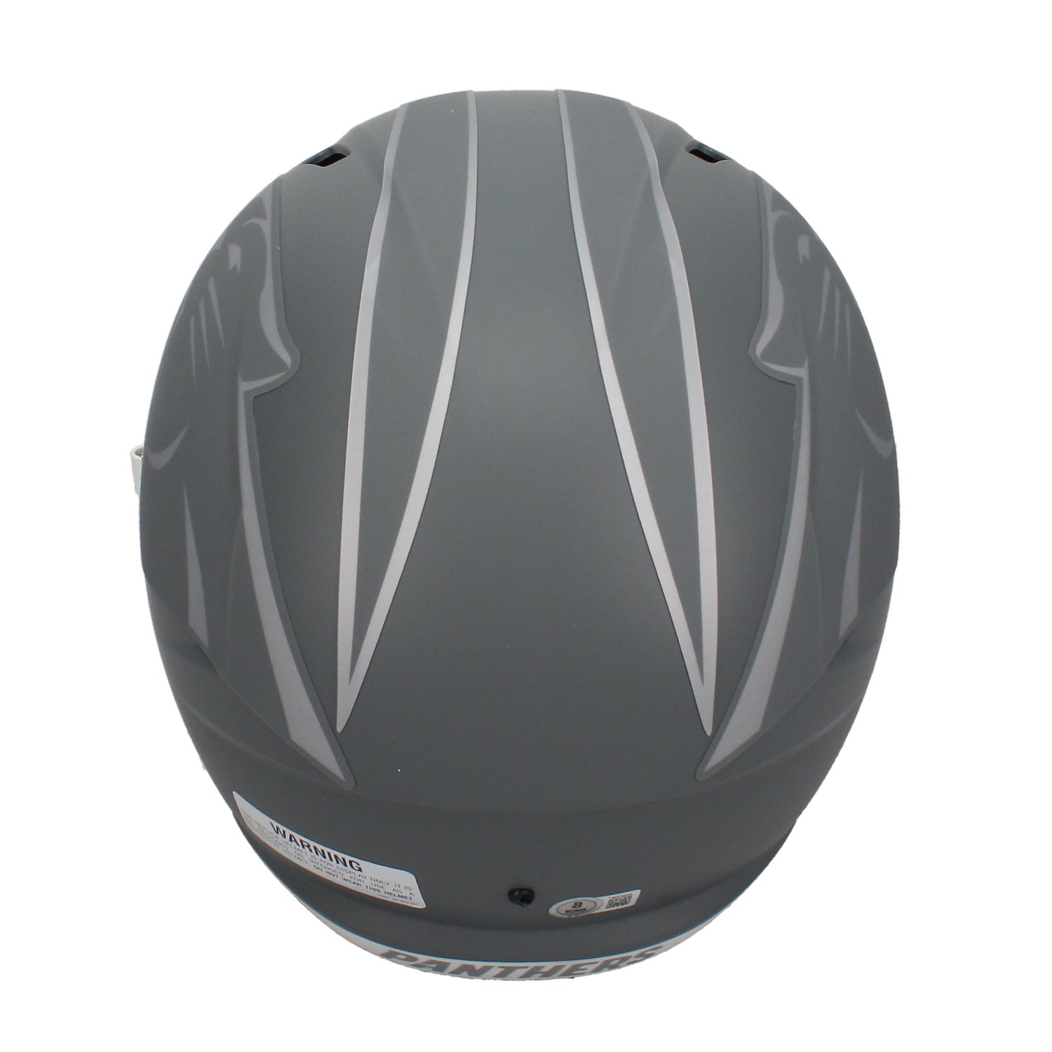 Julius Peppers Autographed Carolina Panthers Slate Full Size Speed Helmet Beckett