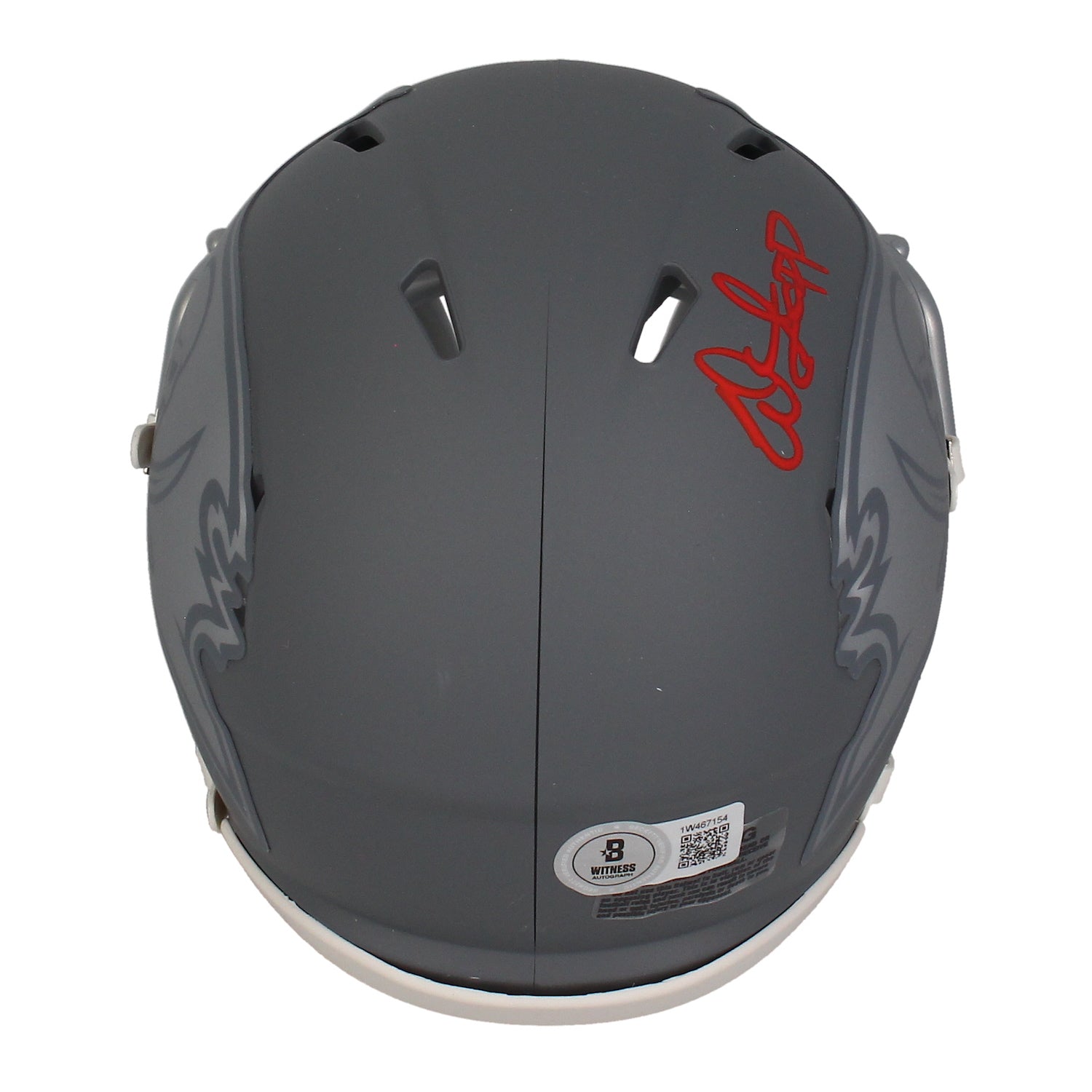 Warren Sapp Autographed (Red) Tampa Bay Buccaneers Slate Mini Speed Beckett