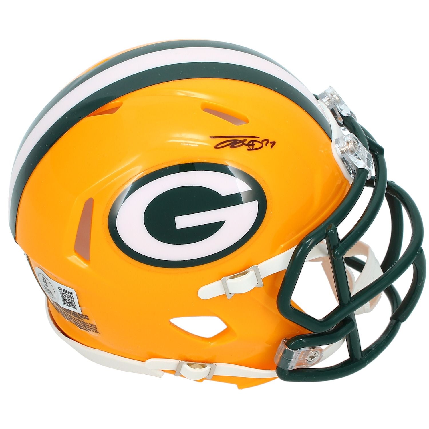 Jayden Reed Autographed Green Bay Packers Speed Mini Helmet Beckett