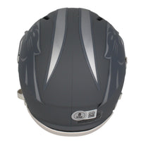 Julius Peppers Autographed Carolina Panthers Slate Mini Speed Helmet Beckett