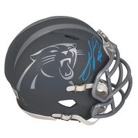 Julius Peppers Autographed Carolina Panthers Slate Mini Speed Helmet Beckett
