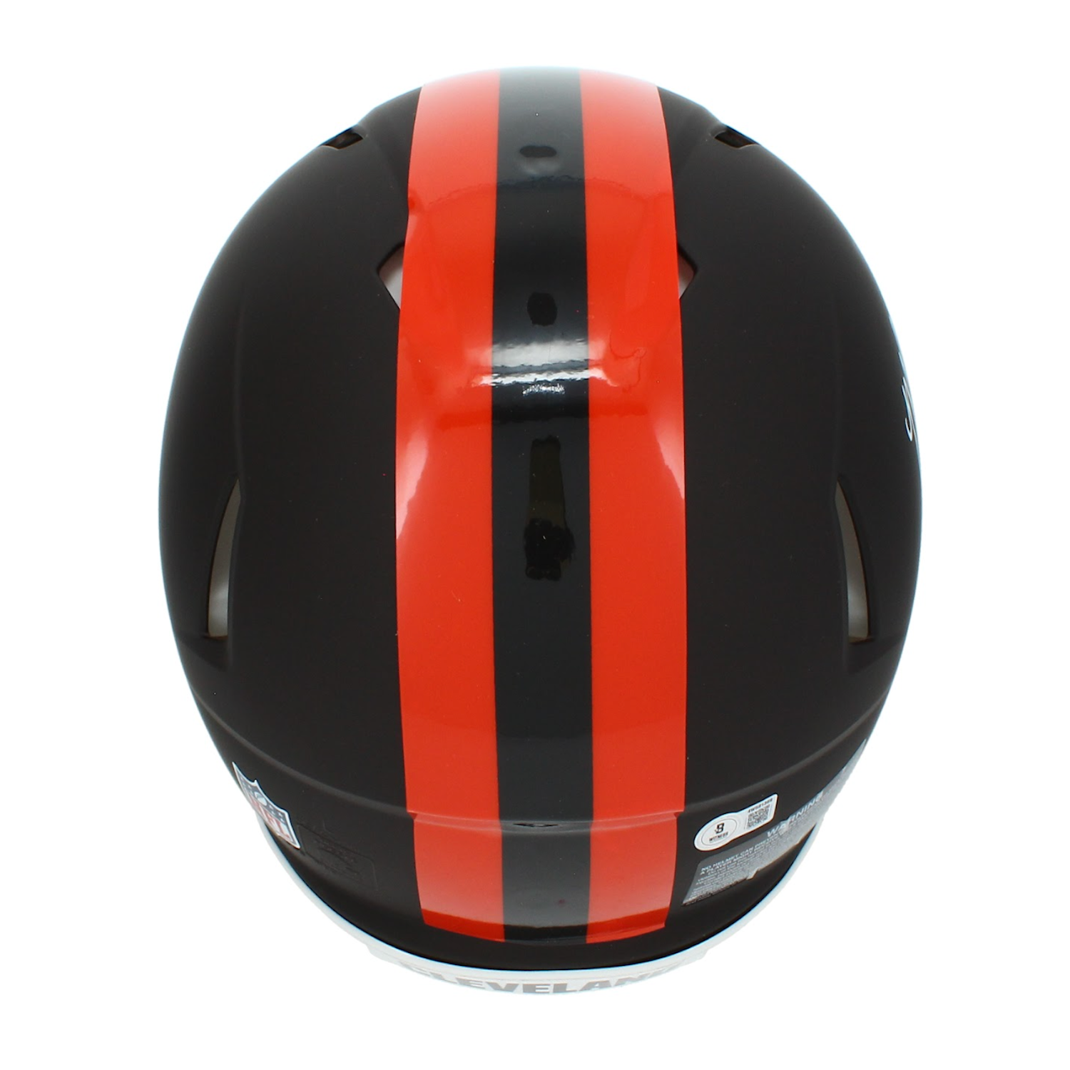 Myles Garrett Autographed Cleveland Browns Alpha Dog Alternate Speed Authentic Helmet Beckett