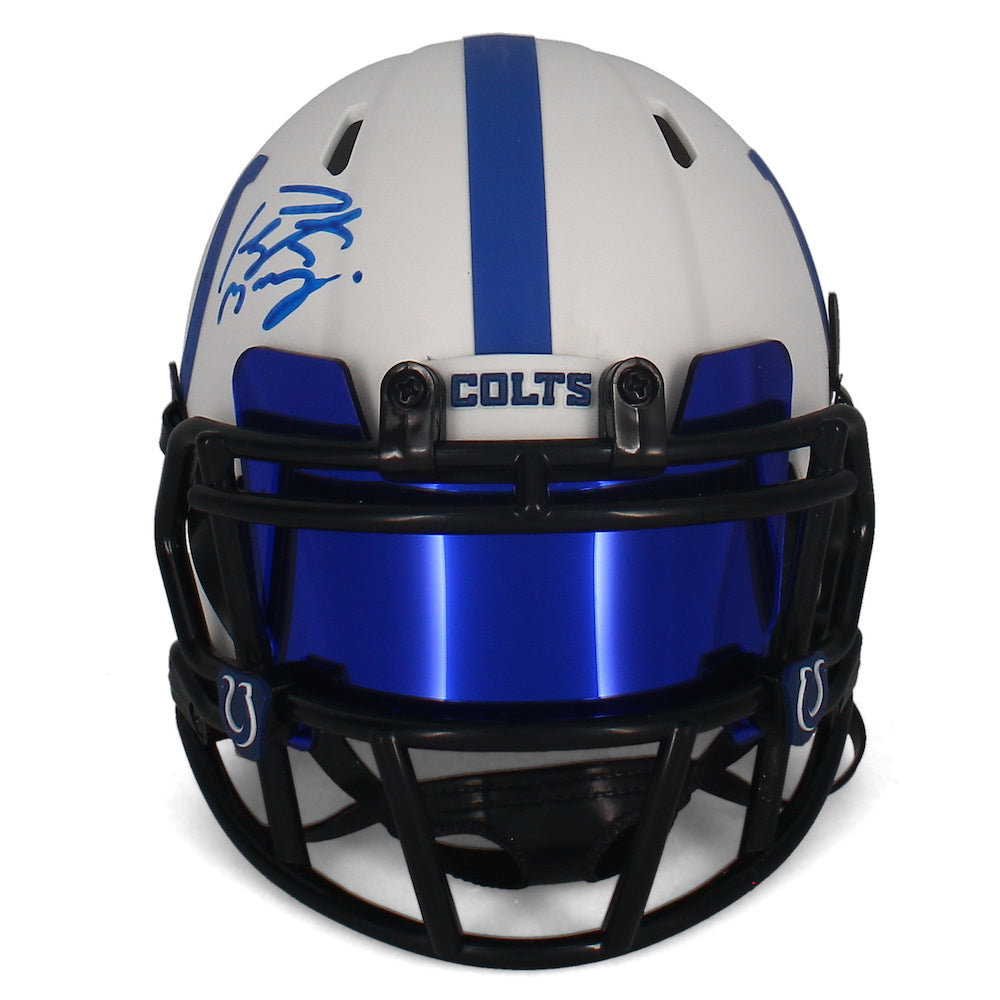 Peyton Manning Autographed Colts Lunar Eclipse Mini Helmet w/ Visor Fanatics