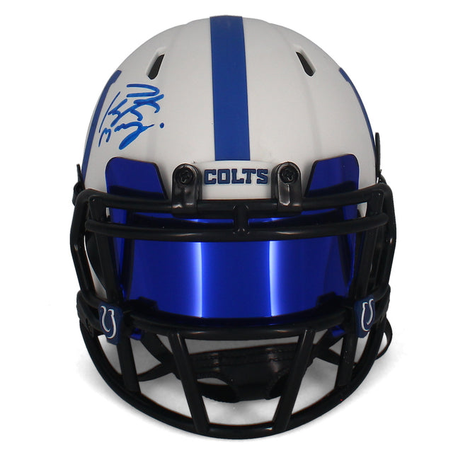 Peyton Manning Autographed Colts Lunar Eclipse Mini Helmet w/ Visor Fanatics