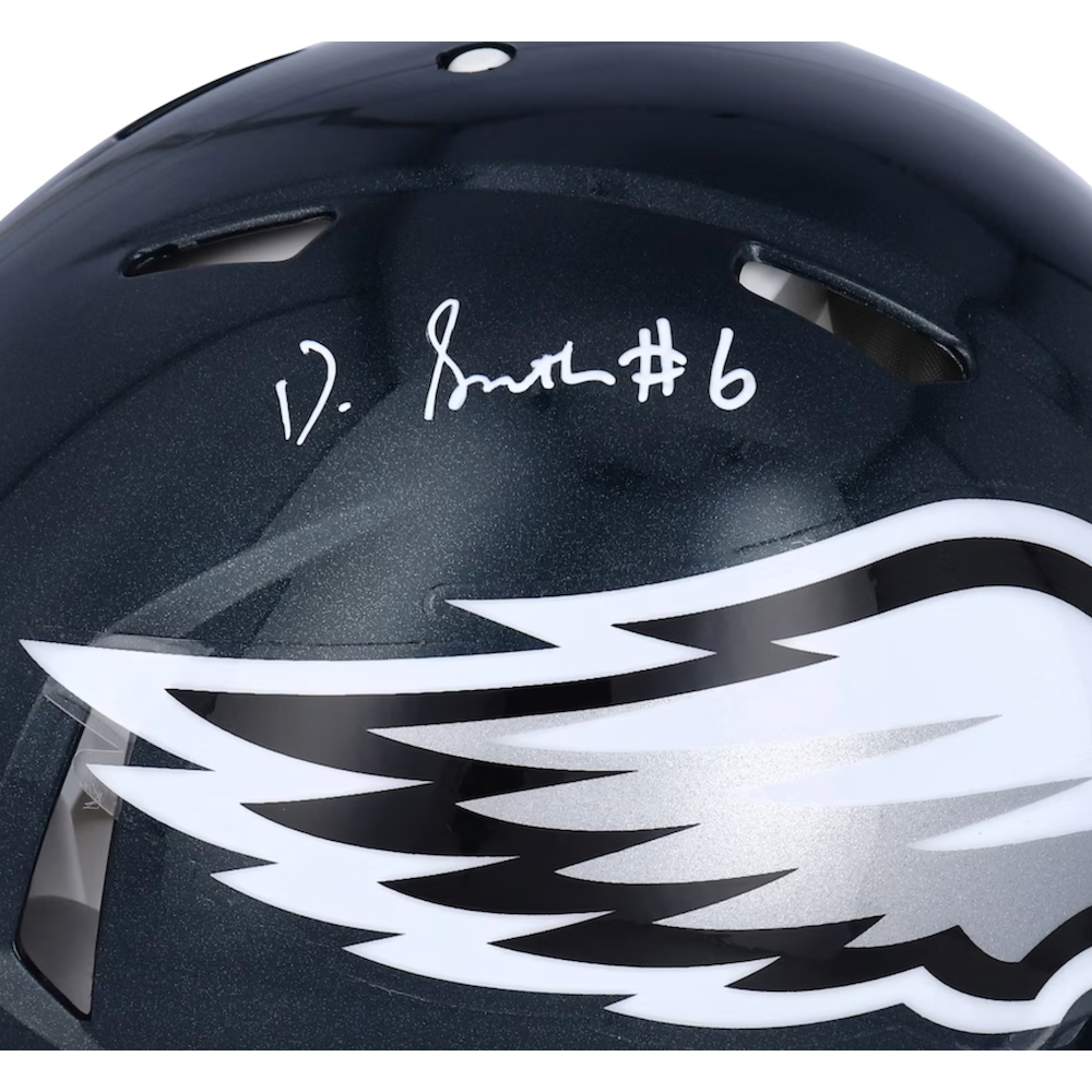 Devonta Smith Autographed Philadelphia Eagles Authentic Speed Helmet Fanatics
