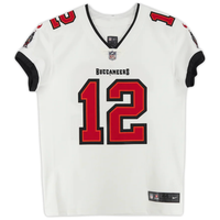 TOM BRADY Autographed "SB LV Champs" White Buccaneers Nike Elite Jersey FANATICS