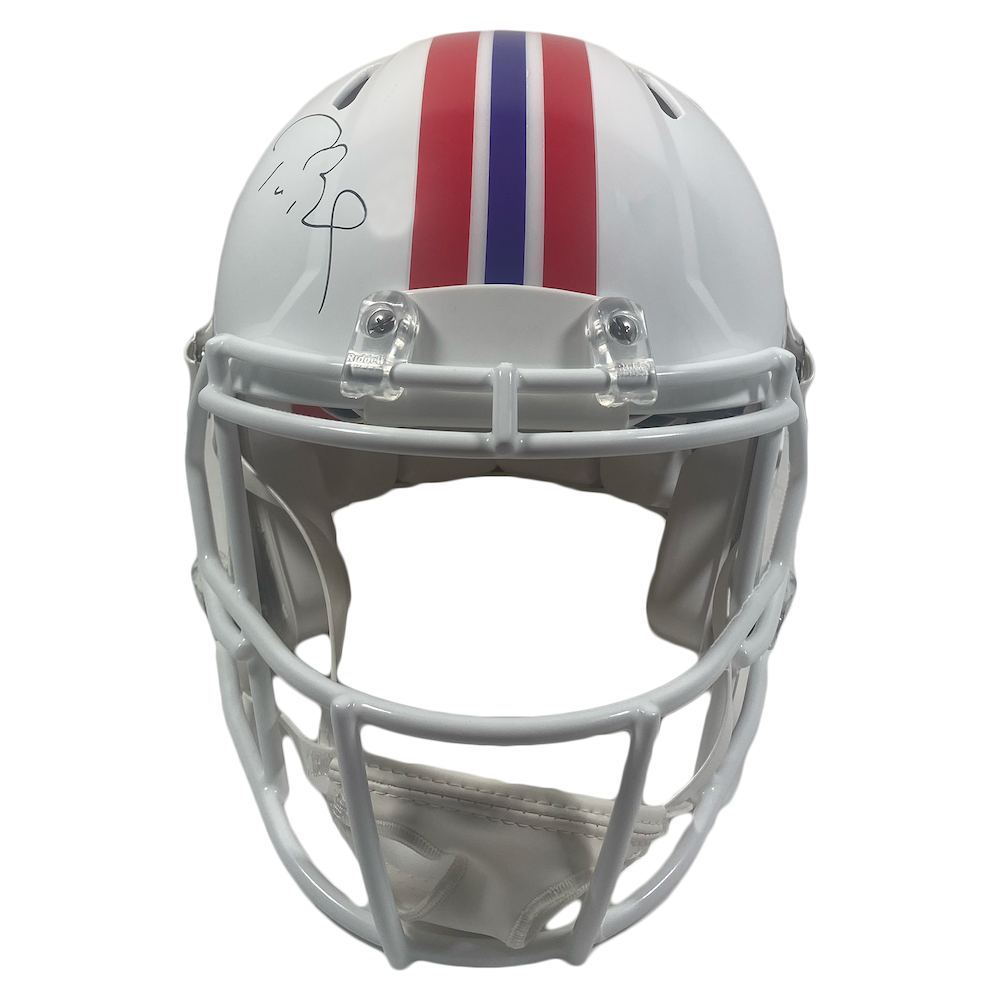 Tom Brady Autographed Patriots Throwback Authentic Speed Helmet Fanatics