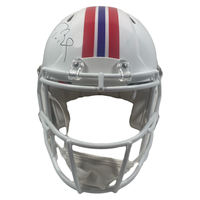 Tom Brady Autographed Patriots Throwback Authentic Speed Helmet Fanatics
