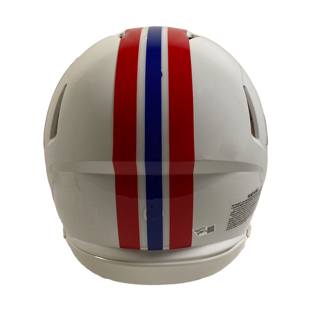 Tom Brady Autographed Patriots Throwback Authentic Speed Helmet Fanatics