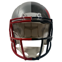 TOM BRADY Autographed Patriots / Buccaneers Split Authentic Helmet FANATICS