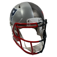 TOM BRADY Autographed Buccaneers / Patriots Split Authentic Helmet FANATICS