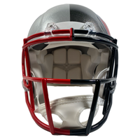 TOM BRADY Autographed Buccaneers / Patriots Split Authentic Helmet FANATICS