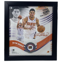 DEVIN BOOKER Suns Framed 15" x 17" Game Used Basketball Collage LE 50