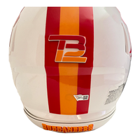 TOM BRADY Autographed Bucs Throwback Custom Visor Authentic Helmet FANATICS