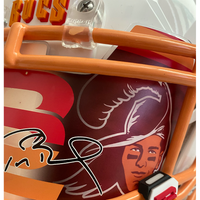 TOM BRADY Autographed Bucs Throwback Custom Visor Authentic Helmet FANATICS