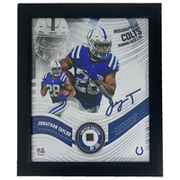 JONATHAN TAYLOR Colts Framed 15" x 17" Game Used Football Collage LE 1/50