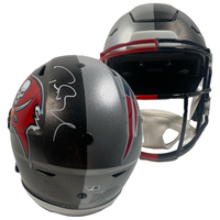 TOM BRADY Autographed Buccaneers / Patriots Authentic Speed Flex Helmet FANATICS