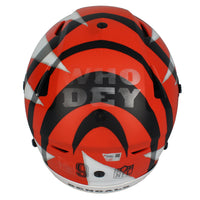 Joe Burrow Autographed "2020 #1 Pick" Bengals FSM Rip Speed Flex Helmet Fanatics