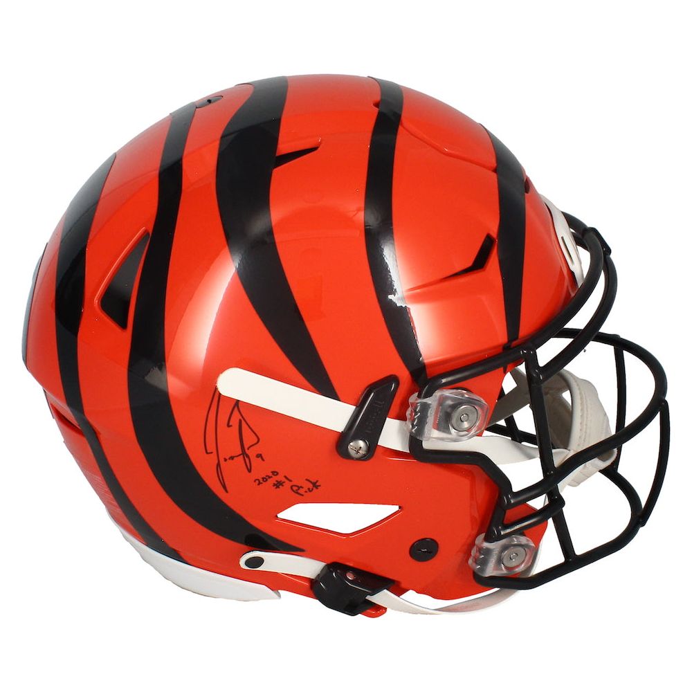 Joe Burrow Autographed "2020 #1 Pick" Cincinnati Bengals Speed Flex Helmet Fanatics