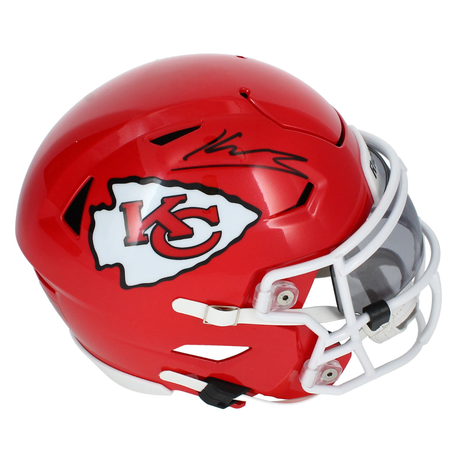 Kenneth Walker III Autographed Kansas City Chiefs Mid-Size SpeedFlex Midi Helmet Beckett