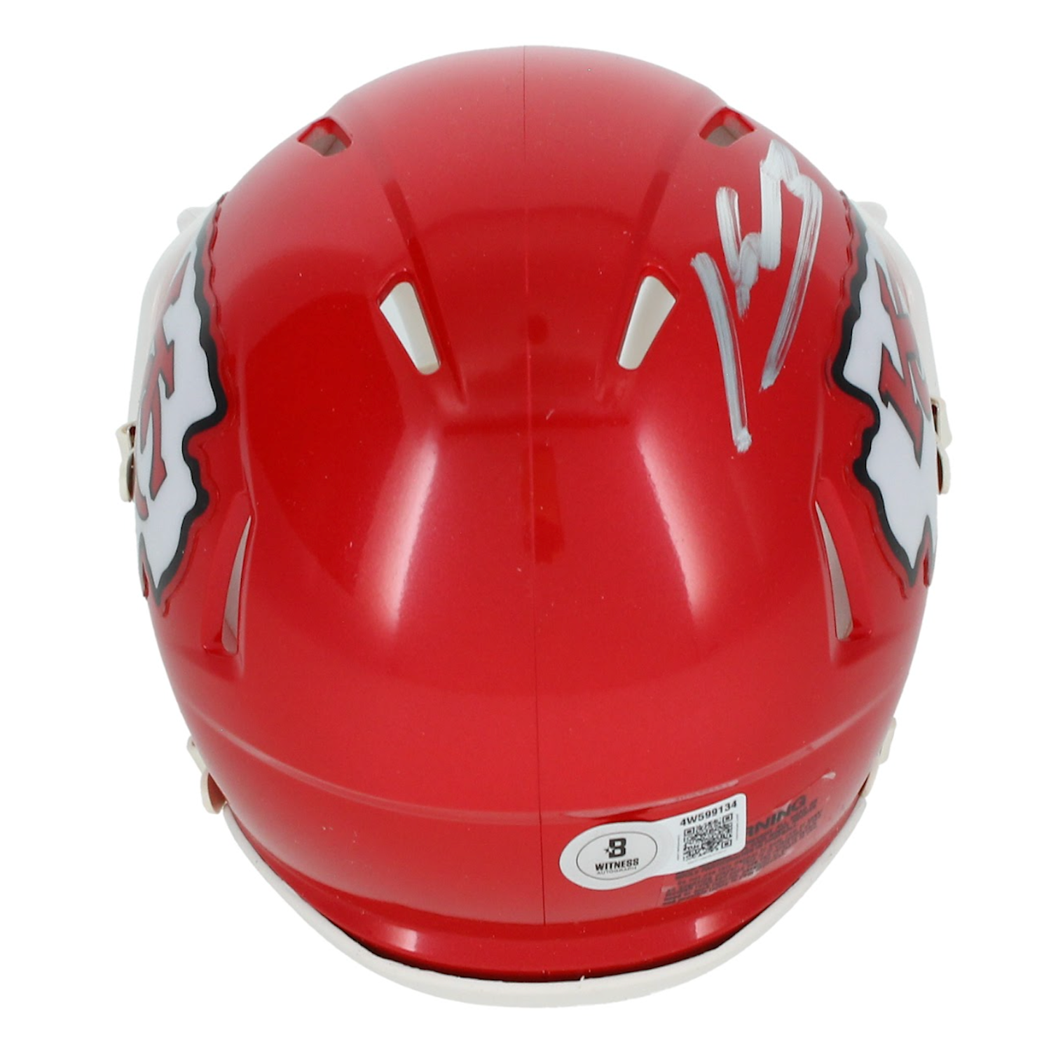 Kenneth Walker III Autographed Kansas City Chiefs Mini Speed Helmet Beckett