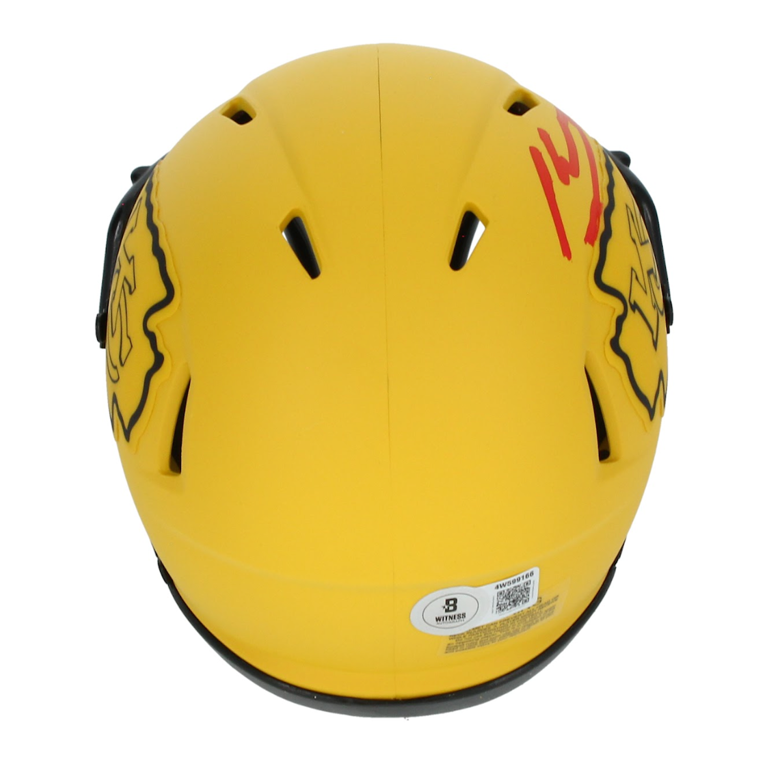 Kenneth Walker III Autographed Kansas City Chiefs 'RAVE' Mini Speed Helmet Beckett