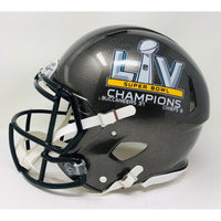 LEONARD FOURNETTE Autographed Tampa Bay Buccaneers / Champs Logo Authentic Helmet FANATICS