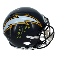 Antonio Gates Autographed Los Angeles Chargers Navy 2025 Alternate Speed Authentic Helmet Beckett