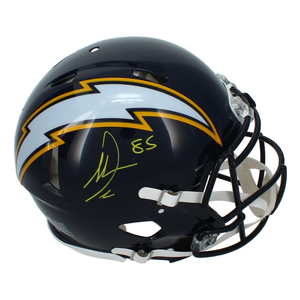 Antonio Gates Autographed Los Angeles Chargers Navy 2025 Alternate Speed Authentic Helmet Beckett