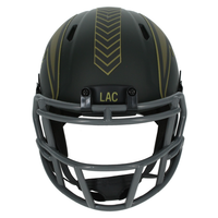Antonio Gates Autographed Los Angeles Chargers 2025 Salute to Service Mini Speed Helmet Beckett