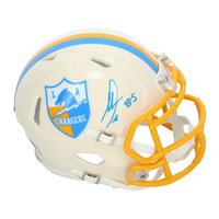 Antonio Gates Autographed Los Angeles Chargers 'Retro' Mini Speed Helmet Beckett